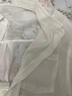 百圖betu女裝夏季新款襯衫夏日空調開(kāi)衫襯衫薄外套女2403T35 米白 L 曬單實(shí)拍圖