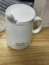 卿卿禮彬簡(jiǎn)約個(gè)性陶瓷帶蓋勺家用大容量杯茶杯男女情侶咖啡杯禮物 400ML輕奢白 曬單實(shí)拍圖