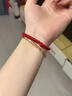 KISS CODE肖戰同款紅繩手鏈女編織繩金剛結護身符情侶手繩男2026新款本命年 金剛結-伸縮紅繩款（2026新款手繩） 曬單實(shí)拍圖