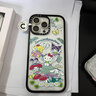 CASETIFY 三麗鷗家族 x CASETiFY 綠野仙蹤聯(lián)名 小雛菊與凱蒂貓 適用于iPhone17/16/15 Pro/Max蘋(píng)果手機殼 透明黑框Magsafe iPhone 16 Pro Ma 曬單實(shí)拍圖