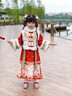 安妮優(yōu)兒（Anneyol）漢服女童冬季兒童馬面裙過年喜慶唐裝2025新款冬裝國風新年拜年服 紅色【送同款毛領(lǐng)】 110 曬單實拍圖