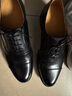 特呂弗Truffaut商務(wù)正裝牛津鞋男款手工真皮英倫厚底皮鞋三接頭新郎婚鞋 黑色小牛皮 B771 42 /8碼 曬單實(shí)拍圖