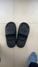 人本涼拖鞋男地板拖鞋女情侶居家浴室漏水速干拖鞋tx20001 黑色 44-45 曬單實(shí)拍圖