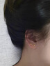 萃華足金光面豆豆直針黃金耳釘簡(jiǎn)約百搭女士金耳釘新年禮物送女友老婆 直針款一對 重約0.4g 曬單實(shí)拍圖