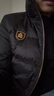 Raidy Boer/雷迪波爾【大朵鴨絨】男士雙頭鷹胸章羽絨服外套8005 黑色 165/46/S 曬單實(shí)拍圖