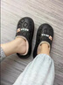 京悠雨孕婦棉拖鞋月子鞋女士秋冬季2025新款加絨加厚底防水防滑包跟保暖 卡其抑箘防臭防滑防水保暖 36/37 【適合35-36】 曬單實(shí)拍圖
