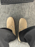 BIRKENSTOCK勃肯德國進(jìn)口新品男女款絨面London Shearling毛毛鞋 沙色窄版1028470 39 曬單實(shí)拍圖
