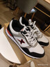 特步男鞋休閑鞋子男2026春秋季皮面復古撞色運動(dòng)鞋防滑耐磨休閑旅游鞋 白黑灰-067(皮面） 45 曬單實(shí)拍圖
