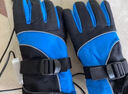 摩托電動(dòng)車(chē)電加熱暖手套2025新款騎行手套冬季防寒防雨加熱手套 藍黑色【防水布料】 12V 曬單實(shí)拍圖