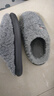 大嘴猴棉拖鞋男士秋冬季2025新款家居室內防滑厚底毛絨保暖棉拖鞋 灰色【加絨加厚】 44-45 正碼【內長(cháng)270MM】 曬單實(shí)拍圖