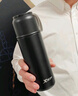 特步（XTEP）保溫杯水杯316不銹鋼男女士學(xué)生輕巧便攜茶杯子大容量京東自營(yíng)黑 曬單實(shí)拍圖
