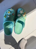 AWT2025新款洞洞鞋女款夏季平底防滑外穿軟底孕婦涼拖鞋女沙灘鞋大碼 薄荷綠/海星貝殼 39 (245mm) 曬單實(shí)拍圖