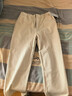 馬登工裝美式復古棉籽殼原色牛仔褲男秋季cleanfit寬松直筒休閑長(cháng)褲子 米白色 【微喇/美式高街男褲】 2XL 曬單實(shí)拍圖