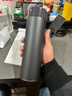 米家旋蓋杯 保溫杯 316不銹鋼真空水杯 便攜大容量咖啡杯 500ml藏藍色 曬單實(shí)拍圖