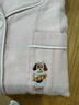 蔓秋 MEJU秋季新品情侶睡衣純棉磨毛絨布高級刺繡家居服全棉長(cháng)袖套裝 粉色 M 男士140斤以?xún)?女士110斤以?xún)?曬單實(shí)拍圖