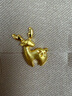 六福珠寶 足金小鹿黃金耳釘（單只） 計價(jià) GDGTBE0039 約0.97克 曬單實(shí)拍圖