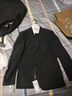 利郎【雙彈西服】西服套裝男格紋仿羊毛商務(wù)正裝西裝深灰175 曬單實(shí)拍圖