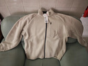優(yōu)衣庫男裝針織搖粒絨拉鏈茄克/長(cháng)袖外套廓系夾克25秋冬479863 01 乳白色 M /170/92A 曬單實(shí)拍圖