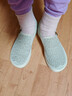 維致老北京布鞋女單鞋軟底舒適一腳蹬媽媽鞋厚底防滑休閑鞋 米白色 38 曬單實(shí)拍圖