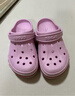 卡駱馳（CROCS）貝雅卡駱班兒童洞洞鞋沙灘鞋男女童包頭拖鞋/207018/207019 芭蕾粉/糖果粉-6TG 35 (215mm) 曬單實(shí)拍圖
