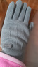 保暖手套女秋冬季可觸屏戶(hù)外騎行加絨防風(fēng)男款防凍運動(dòng)加厚棉毛絨 女款德絨--灰色 曬單實(shí)拍圖