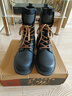 Kowm馬丁靴男款高幫加絨長(cháng)筒靴子摩托高筒靴機車(chē)騎行靴瘋馬皮復古馬靴 黑色 40 男鞋 曬單實(shí)拍圖