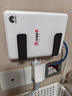 伊思家路由器放置架免打孔wifi置物架壁掛墻上機頂盒支架家用插排固定器 槍灰色1對裝-可放路由器機頂盒 曬單實(shí)拍圖