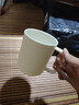 JAJALIN手柄漱口杯洗漱杯子家用兒童牙缸簡(jiǎn)約牙刷杯套裝情侶刷牙杯 白色 曬單實(shí)拍圖