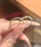 DR戒指鉆戒莫比烏斯情侶對戒輕奢光年可調節感潮男女指環(huán)可刻字 白金侶一對 活口可調節 曬單實(shí)拍圖