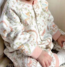 歐孕（OUYUN）嬰兒衣服夾棉連體衣秋冬季新生兒衣服暖姜空氣層哈衣 花漾甜心 曬單實(shí)拍圖