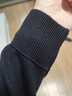 太平鳥(niǎo)男裝毛衣冬季凈色半高領(lǐng)親膚絨打底衫多色保暖針織衫 黑色 第二批 L 曬單實(shí)拍圖