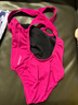 速比濤（Speedo）兒童泳衣 Eco環(huán)保系列經(jīng)典純色抗氯 女童連體泳衣本命年新年禮 粉色 130 (高120-130cm,重24-28kg) 曬單實(shí)拍圖