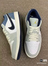 Jordan男子休閑鞋喬丹AJ1 JORDAN 1 運動(dòng)鞋IH0648-141牛仔藍41 曬單實(shí)拍圖