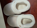樸西雪糯冬季保暖女士包跟棉鞋產(chǎn)后孕婦防寒月子鞋 淺米灰 40-41 曬單實(shí)拍圖