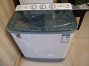 小鴨牌  洗+脫9公斤半自動(dòng)洗衣機雙桶 雙缸大容量家用小型迷你波輪脫水半全自動(dòng)迷你帶甩干 洗滌6公斤+脫水3公斤【藍光潔凈強勁電機】 【藍光潔凈款】 曬單實(shí)拍圖