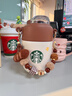 星巴克（Starbucks）杯子 小熊甜品屋系列不銹鋼杯 大容量水杯 便攜隨行杯 男女士送禮 不銹鋼隨行杯(配掛件)353ml 曬單實(shí)拍圖