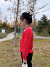 巴拉巴拉【balaOne】童裝女童翻領(lǐng)針織開(kāi)衫紅色拜年服秋冬毛衫 中國紅60611 120 曬單實(shí)拍圖
