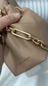 CHARLES&KEITH時(shí)尚柔軟鏈條單肩云朵包女生日禮物送女友CK2-10151320 Sand沙色 S 曬單實(shí)拍圖