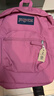 JANSPORT杰斯伯雙肩包男背書(shū)包女休閑學(xué)生校園包 47LWEW6 黑梅粉 曬單實(shí)拍圖