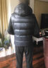 Walker Shop男女同款羽絨服馬甲冬季新款時(shí)尚連帽寬松黑金鵝絨背心保暖外套 黑色（男女同款） XL 【140-155斤】 曬單實(shí)拍圖