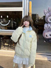 丹珠娜（DanZhuNa）奶黃色羽絨棉服女裝短款2025冬季新款甜美風(fēng)小個(gè)子面包服棉衣外套 黃色 M 曬單實(shí)拍圖