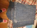 真維斯（Jeanswest）牛仔褲女冬季加絨加厚修身顯瘦保暖微喇叭長(cháng)褲女復古藍加絨L 曬單實(shí)拍圖