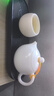 鈺銓龍門(mén) 羊脂玉瓷西施壺一壺兩杯 德化白瓷素燒高檔茶壺茶杯套組禮盒裝 西施壺一壺兩杯-聚福杯 曬單實(shí)拍圖