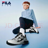 斐樂(lè )FILA兒童童鞋跑步鞋2025年冬季新款男女童中大童兒童超跑鞋 黑/太空銀-BS 37 內長(cháng)23.0cm 曬單實(shí)拍圖