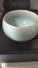 八千行茶杯高檔主人杯陶瓷功夫茶杯汝窯開(kāi)片建盞辦公家用單人品茗喝茶碗 曬單實(shí)拍圖