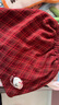 可英 GOWINBABY女童半身裙格紋加厚2025冬季女孩甜美可愛(ài)短裙女寶學(xué)院風(fēng)保暖裙子 紅色 110 （適合身高100cm-110cm） 曬單實(shí)拍圖
