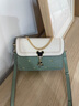 CAMILA KSENIA輕奢包包女包單肩包女士斜挎包紀念日生日節禮物送女朋友老婆女生 綠配白-禮盒裝周年紀念日生日禮物送女友老婆女生禮物 曬單實(shí)拍圖