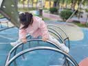 迷你巴拉（minibala）[吸濕發熱]女童雙面絨保暖簡約兒童打底褲2025冬新款 奶白10504 110 曬單實拍圖