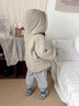 班喜迪兒童棉服冬裝2025新款女童加絨夾棉外套男童加厚棉衣寶寶棉襖冬季 綠色 90 cm 曬單實(shí)拍圖