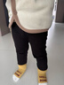 優(yōu)衣庫嬰幼兒寶寶搖粒絨緊身褲打底褲內里加絨褲478432 478432/09黑色 120 曬單實(shí)拍圖